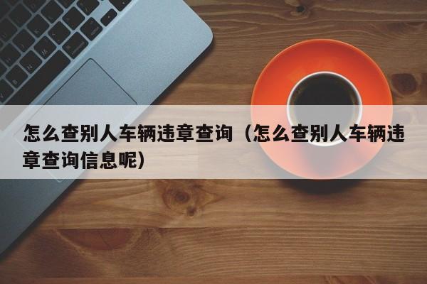 怎么查别人车辆违章查询（怎么查别人车辆违章查询信息呢）